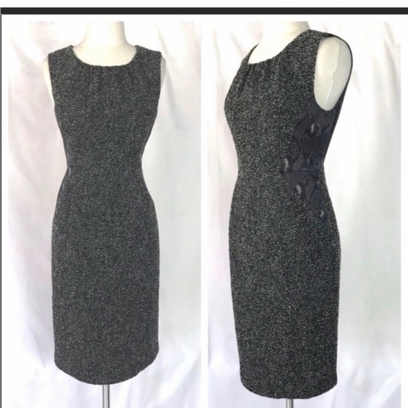 Elie Tahari Dresses & Skirts - Elie Tahari Black and Gray Midi Dress